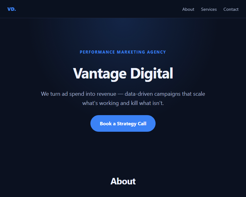 Agency portfolio template