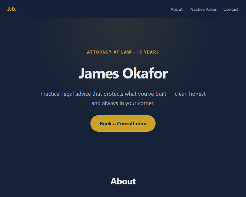 Lawyer portfolio template
